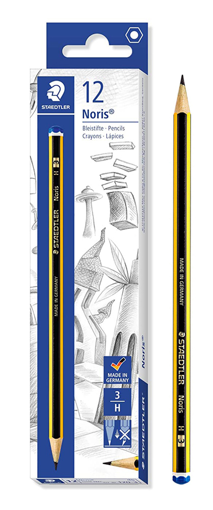 STAEDTLER ξύλινο μολύβι Noris 120-3, εξάγωνο, H3, 12τμχ