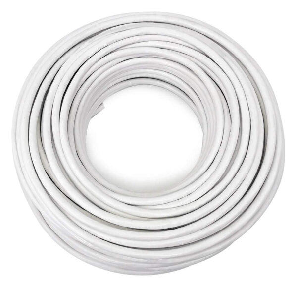 MABIKAL καλώδιο κεραίας 75Ohm, 1mm, 100m, λευκό