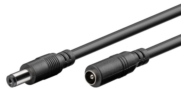 GOOBAY καλώδιο προέκτασης τροφοδοσίας 71399, 5.5x2.1mm, 3m, μαύρο