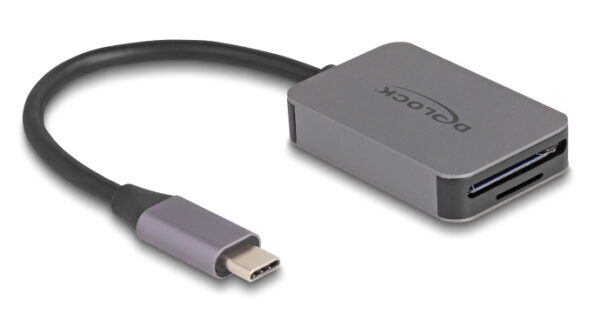 DELOCK card reader 91009 για SD & micro SD, USB-C, 5 Gbps, γκρι