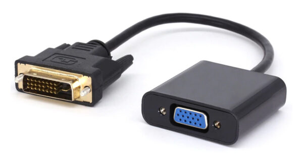 POWERTECH αντάπτορας DVI(M) 24+1 σε VGA(F), 1080p, Active, 0.20, μαύρος